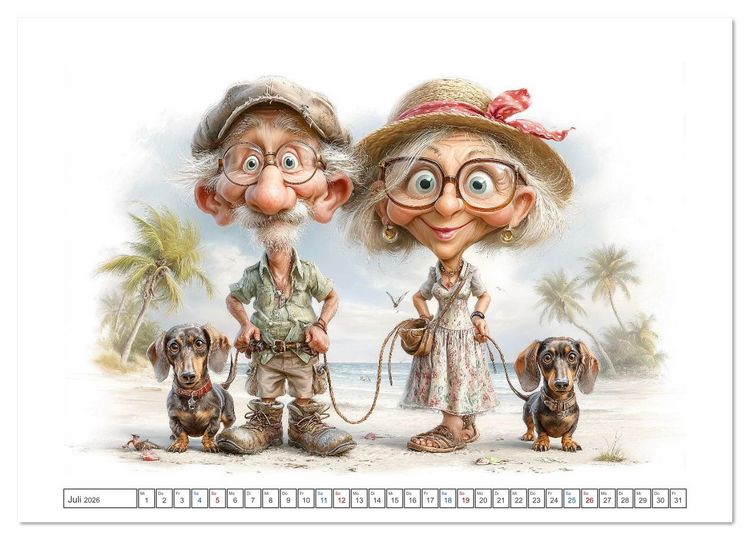 Produktbild: Wuff und weg! (Wandkalender 2026 DIN A4 quer), CALVENDO Monatskalender