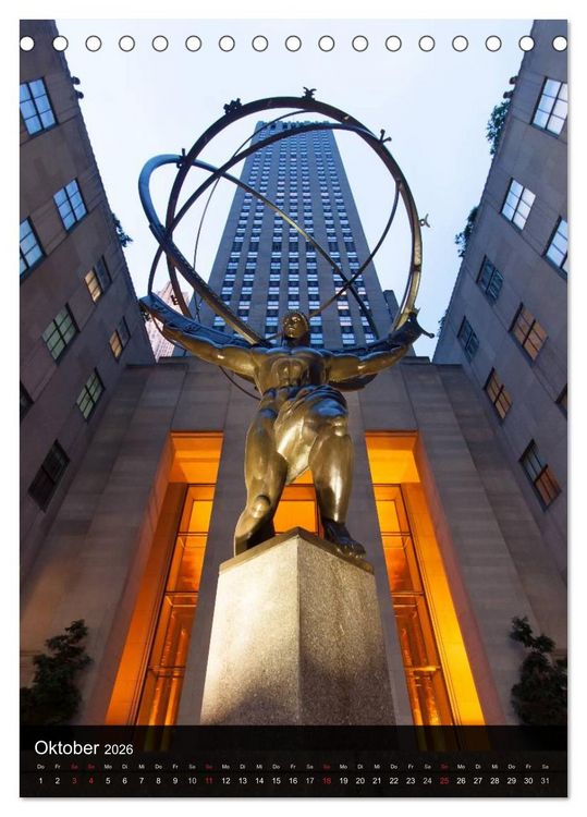 Produktbild: New York (Tischkalender 2026 DIN A5 hoch), CALVENDO Monatskalender