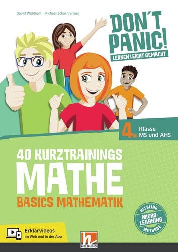 Produktbild: DON'T PANIC! Lernen leicht gemacht, 40 Kurztrainings Mathe