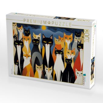 Produktbild: CALVENDO Puzzle Alles f&uuml;r die Katz | 1000 Teile Lege-Gr&ouml;&szlig;e 64x48cm Foto-Puzzle f&uuml;r gl&uuml;ckliche Stunden