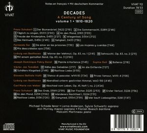 Produktbild: Decades-A Century of Song,vol.1,1810-1820