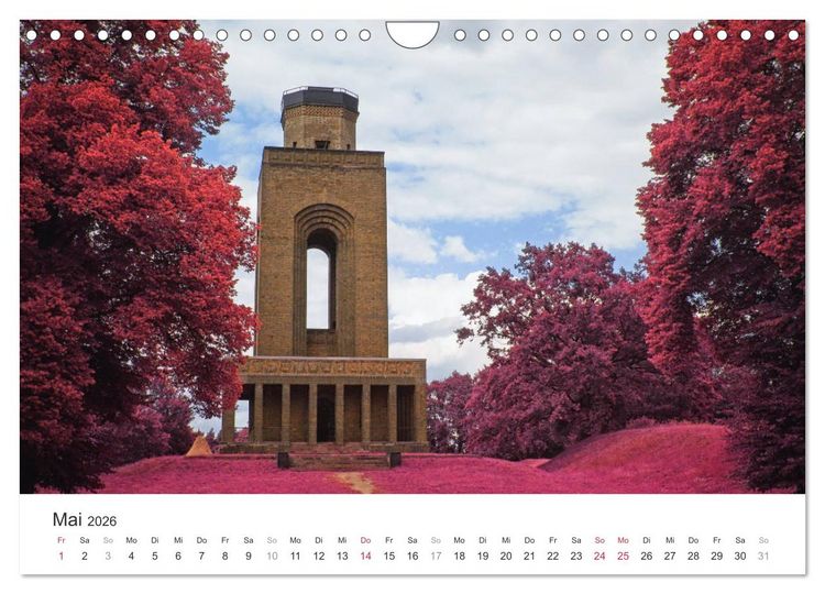 Produktbild: Cottbus und seine Umgebung in Infrarot (Wandkalender 2026 DIN A4 quer), CALVENDO Monatskalender