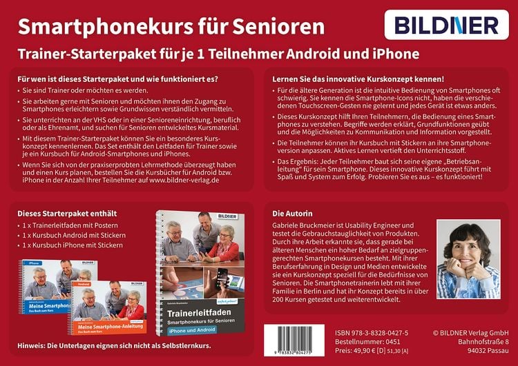 Produktbild: Smartphonekurs f&uuml;r Senioren - Trainer-Starterpaket f&uuml;r Android und iOS