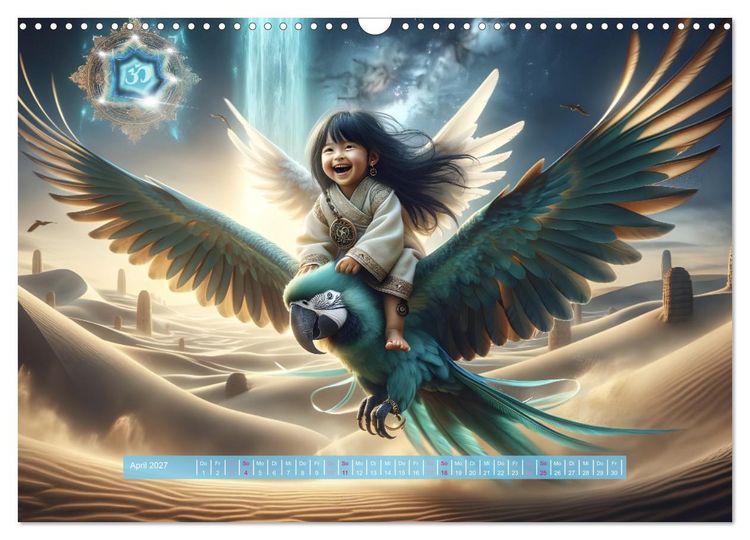 Produktbild: Traumwelt der Krafttiere (Wandkalender 2027 DIN A3 quer), CALVENDO Monatskalender