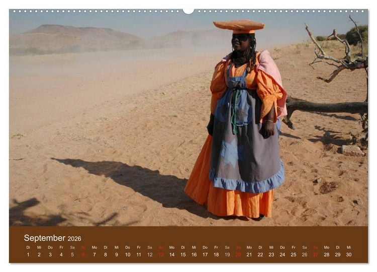 Produktbild: Namibia - faszinierende Menschen und Tiere (Wandkalender 2026 DIN A2 quer), CALVENDO Monatskalender
