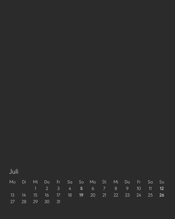 Produktbild: Kreativ-Kalender Tischaufsteller hoch schwarz 2026 - 16 x 20 - Foto, Malen, Basteln A4 - datiert - Kreativkalender - Foto-Kalender - Alpha Edition
