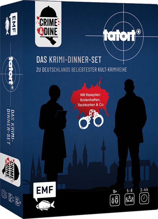 Produktbild: Crime & Dine &ndash;&nbsp;Tatort &ndash; Das Krimi-Dinner-Set zu Deutschlands beliebtester Kult-Krimireihe