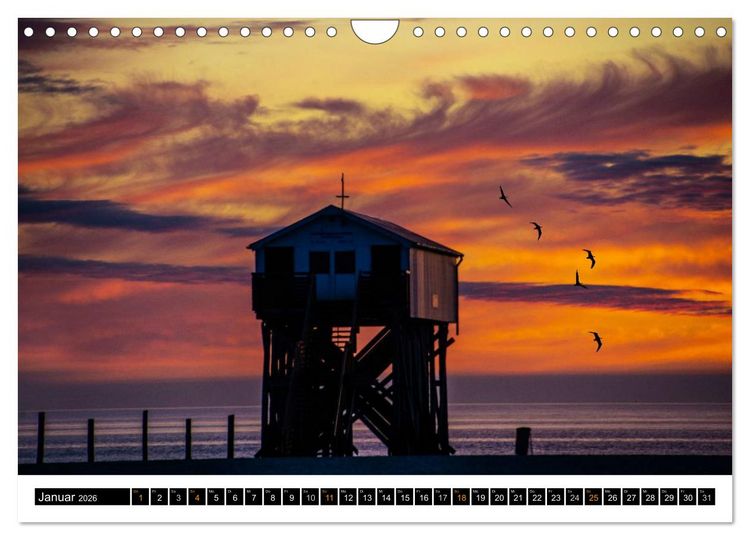 Produktbild: Tr&auml;umende Bilder - Die Nordseehalbinsel Eiderstedt (Wandkalender 2026 DIN A4 quer), CALVENDO Monatskalender