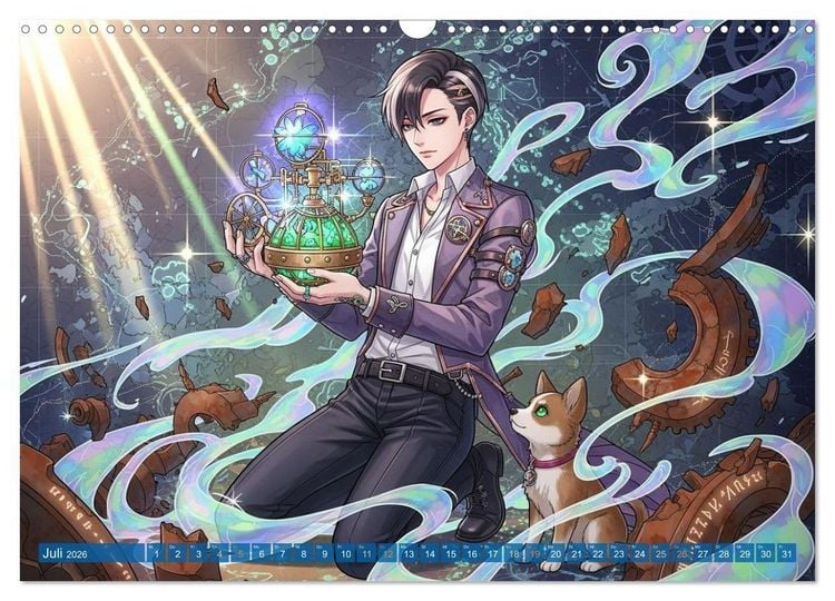 Produktbild: Shōnen-Abenteuer und Shōjo-Romantik - Ein Manga-Kalender f&uuml;r Herz und Seele (Wandkalender 2026 DIN A3 quer), CALVENDO Monatskalender