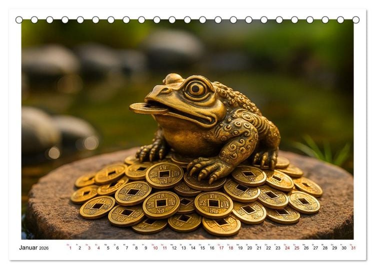 Produktbild: Bilder f&uuml;r ein gutes Feng Shui (Tischkalender 2026 DIN A5 quer), CALVENDO Monatskalender