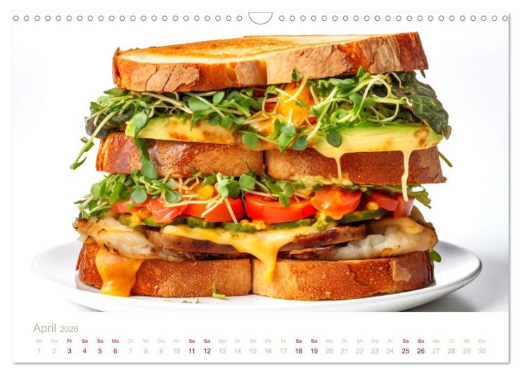 Produktbild: FAST FOOD (Wandkalender 2026 DIN A3 quer), CALVENDO Monatskalender