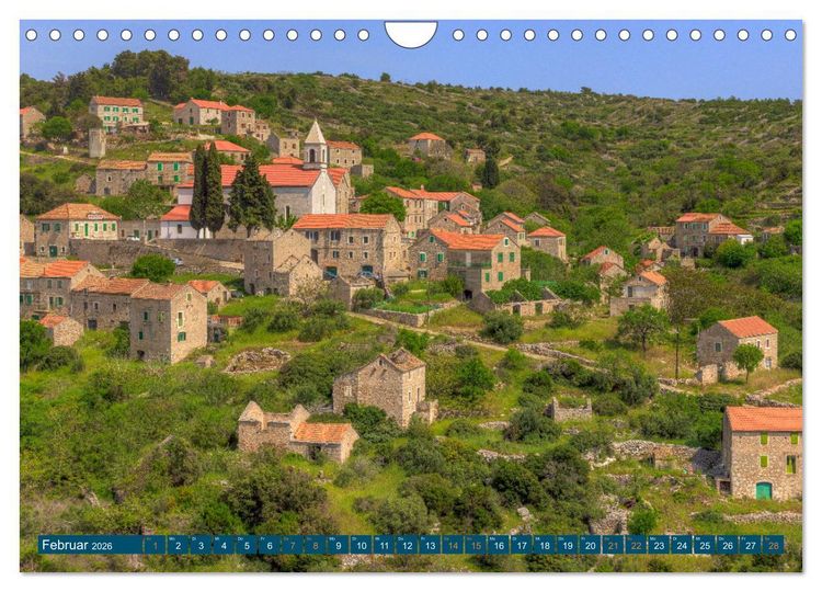 Produktbild: Insel Hvar - Der sonnigste Platz der Adria (Wandkalender 2026 DIN A4 quer), CALVENDO Monatskalender