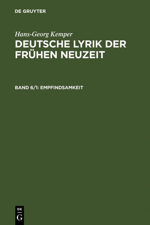 Produktbild: Empfindsamkeit