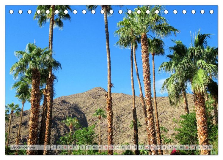 Produktbild: Palm Springs und Umgebung (Tischkalender 2026 DIN A5 quer), CALVENDO Monatskalender