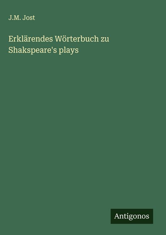 Produktbild: Erkl&auml;rendes W&ouml;rterbuch zu Shakspeare's plays