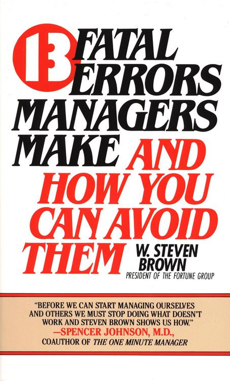 Produktbild: 13 Fatal Errors Managers Make and How You Can Avoid Them