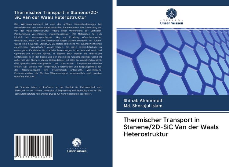 Produktbild: Thermischer Transport in Stanene/2D-SiC Van der Waals Heterostruktur
