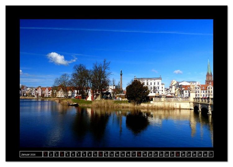 Produktbild: Residenzstadt Schwerin (Wandkalender 2026 DIN A3 quer), CALVENDO Monatskalender