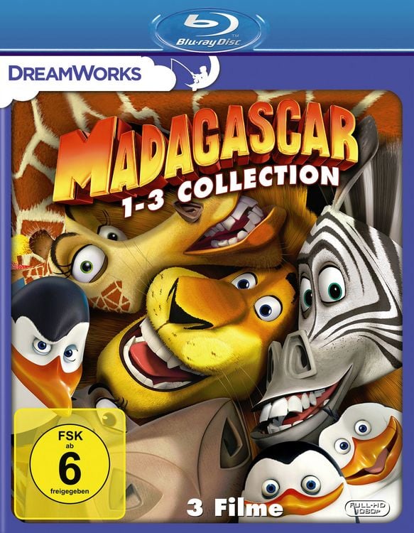 Produktbild: Madagascar 1-3 [3 BRs]