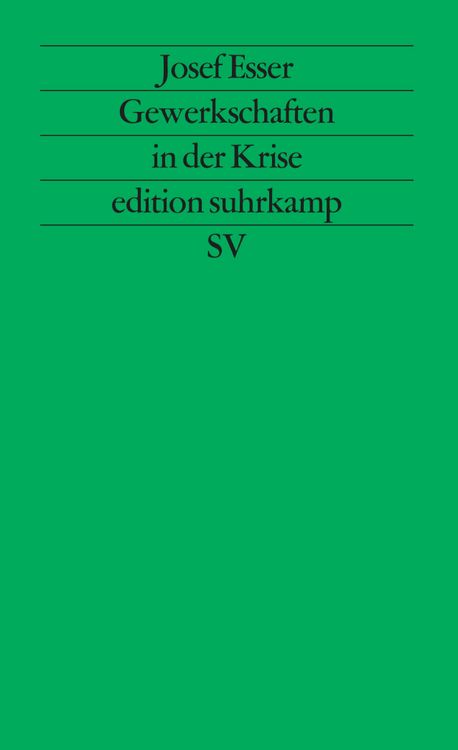 Produktbild: Gewerkschaften in der Krise