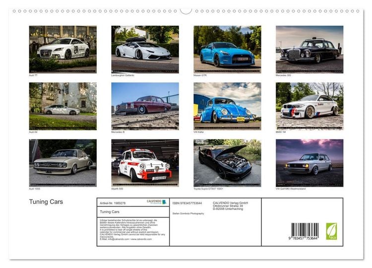 Produktbild: Tuning Cars (hochwertiger Premium Wandkalender 2026 DIN A2 quer), Kunstdruck in Hochglanz