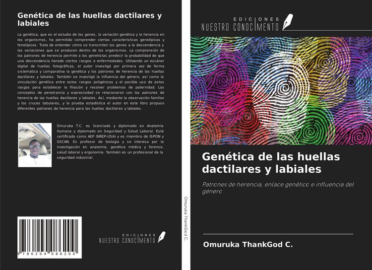 Produktbild: Gen&eacute;tica de las huellas dactilares y labiales