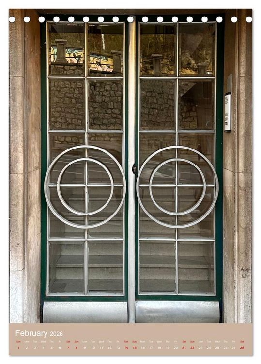 Produktbild: Doors of Belgrade (Desk Calendar 2026 DIN A5 portrait), CALVENDO 12 Month DeskCalendar
