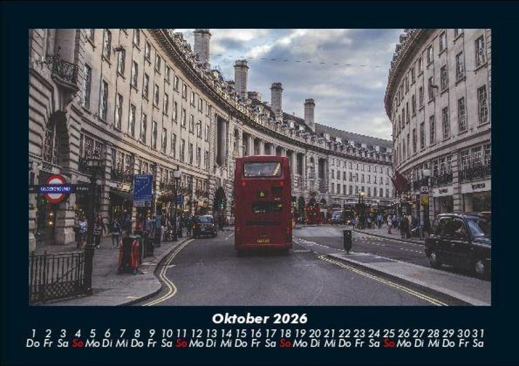 Produktbild: London 2026 Fotokalender DIN A5
