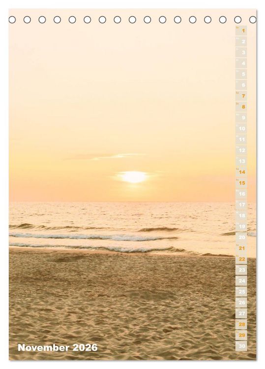 Produktbild: Kurische Nehrung &ndash; Am langen, weichen Ostsee-Strand (Tischkalender 2026 DIN A5 hoch), CALVENDO Monatskalender