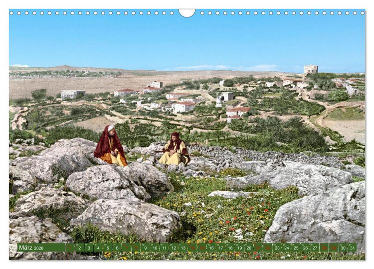 Produktbild: Heiliges Land um das Jahr 1900 - Fotos neu restauriert und koloriert (Wandkalender 2026 DIN A3 quer), CALVENDO Monatskalender