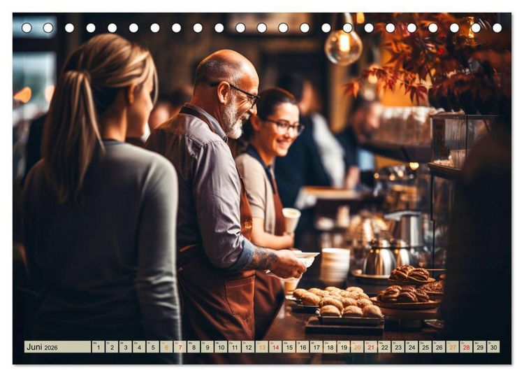 Produktbild: Mein Kaffee meine Bar (Tischkalender 2026 DIN A5 quer), CALVENDO Monatskalender
