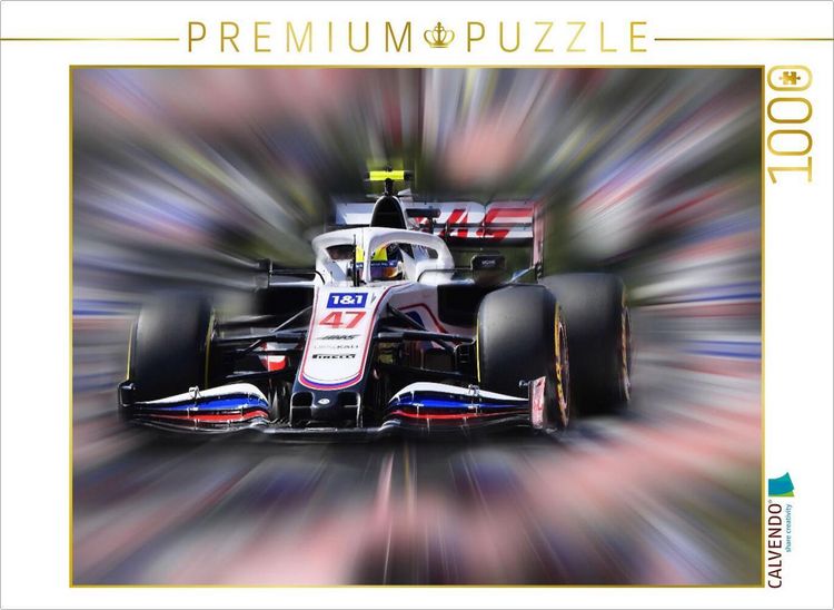 Produktbild: CALVENDO Puzzle Mick Schumacher - Deutschland - Team Haas F1 | 1000 Teile Lege-Gr&ouml;&szlig;e 64x48cm Foto-Puzzle f&uuml;r gl&uuml;ckliche Stunden