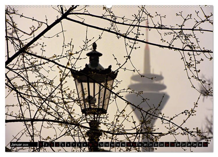 Produktbild: D&uuml;sseldorf - 300mm Perspektiven (hochwertiger Premium Wandkalender 2026 DIN A2 quer), Kunstdruck in Hochglanz