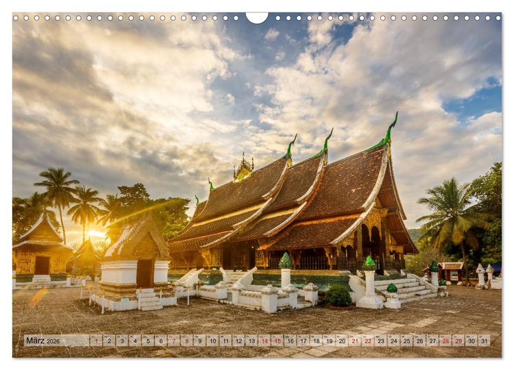 Produktbild: Laos - An den Ufern des Mekong (Wandkalender 2026 DIN A3 quer), CALVENDO Monatskalender