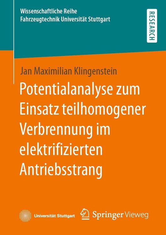 Produktbild: Potentialanalyse zum Einsatz teilhomogener Verbrennung im elektrifizierten Antriebsstrang