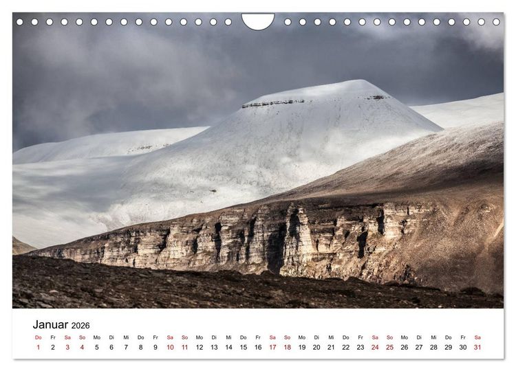 Produktbild: Spitzbergenkalender (Wandkalender 2026 DIN A4 quer), CALVENDO Monatskalender