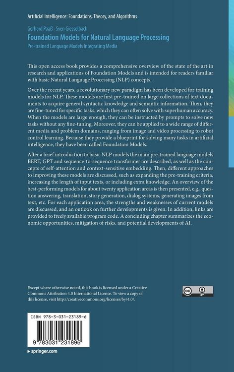 Produktbild: Foundation Models for Natural Language Processing