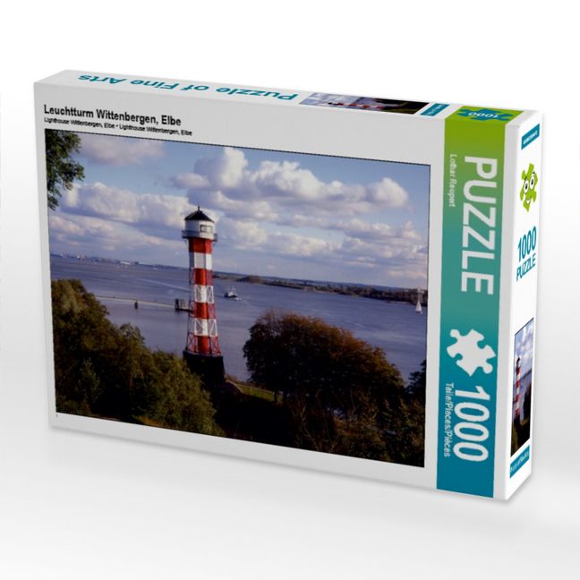 Produktbild: CALVENDO Puzzle Leuchtturm Wittenbergen, Elbe | 1000 Teile Lege-Gr&ouml;&szlig;e 64x48cm Foto-Puzzle f&uuml;r gl&uuml;ckliche Stunden