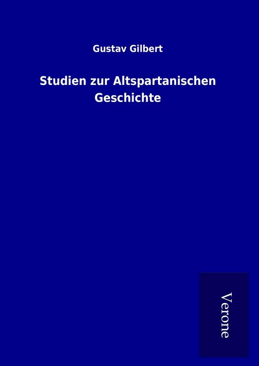 Produktbild: Studien zur Altspartanischen Geschichte