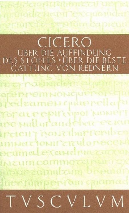 Produktbild: &Uuml;ber die Auffindung des Stoffes / De inventione