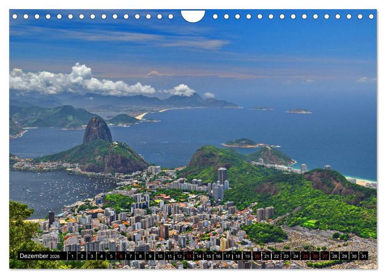 Produktbild: Brasilien - das gr&ouml;&szlig;te Land S&uuml;damerikas (Wandkalender 2026 DIN A4 quer), CALVENDO Monatskalender