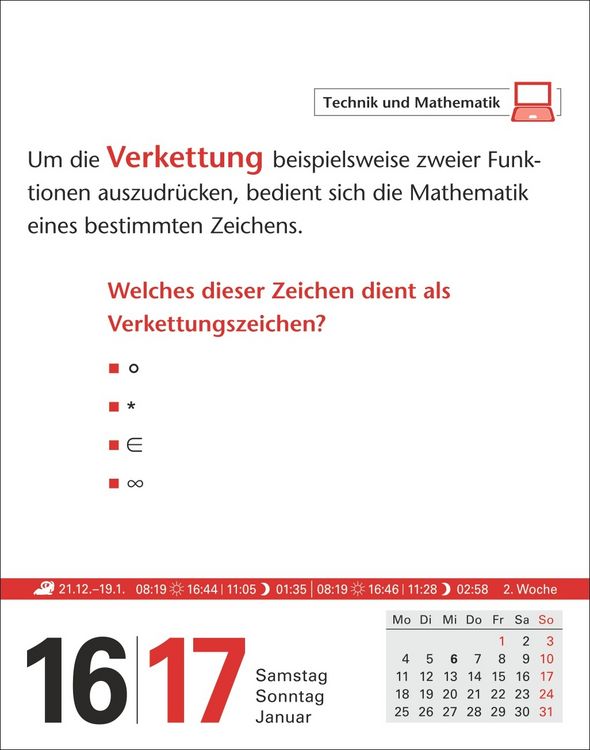 Produktbild: Duden Allgemeinbildung Tagesabrei&szlig;kalender 2027 - Wissen und Quizzen