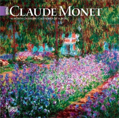Produktbild: Claude Monet 2026 7 X 14 Inch (Hanging) Monthly Mini Wall Calendar English/French Bilingual