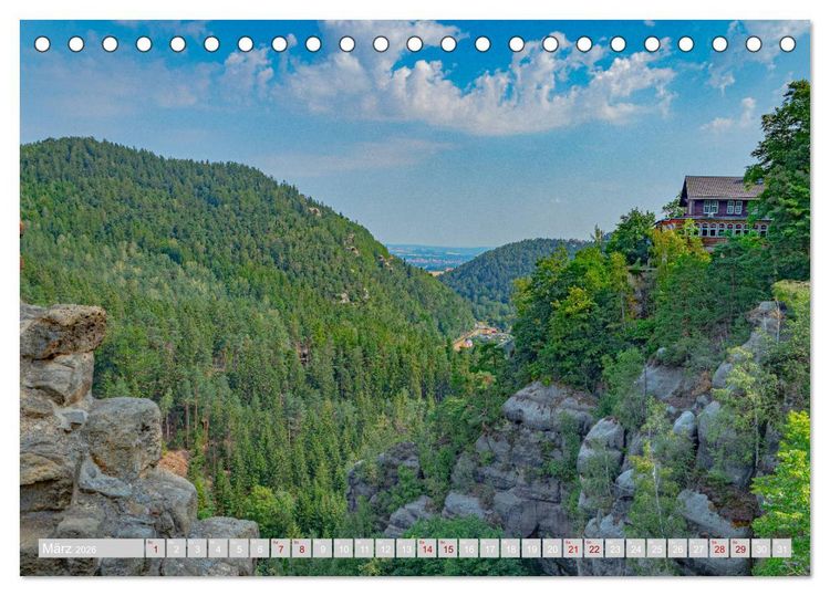 Produktbild: Naturpark Zittauer Gebirge (Tischkalender 2026 DIN A5 quer), CALVENDO Monatskalender