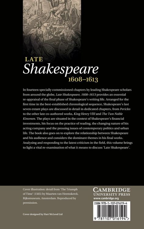 Produktbild: Late Shakespeare, 1608 1613
