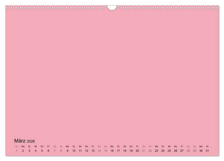 Produktbild: DIY Bastel-Kalender -Warme Pastell Farben- Zum Selbstgestalten (Wandkalender 2026 DIN A3 quer), CALVENDO Monatskalender