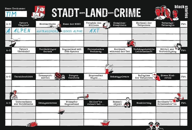 Produktbild: black stories Stadt-Land-Crime