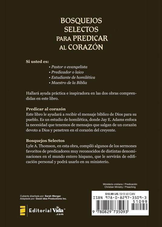 Produktbild: La Bosquejos Selectos Para Predicar Al Coraz N = Preaching to the Heart