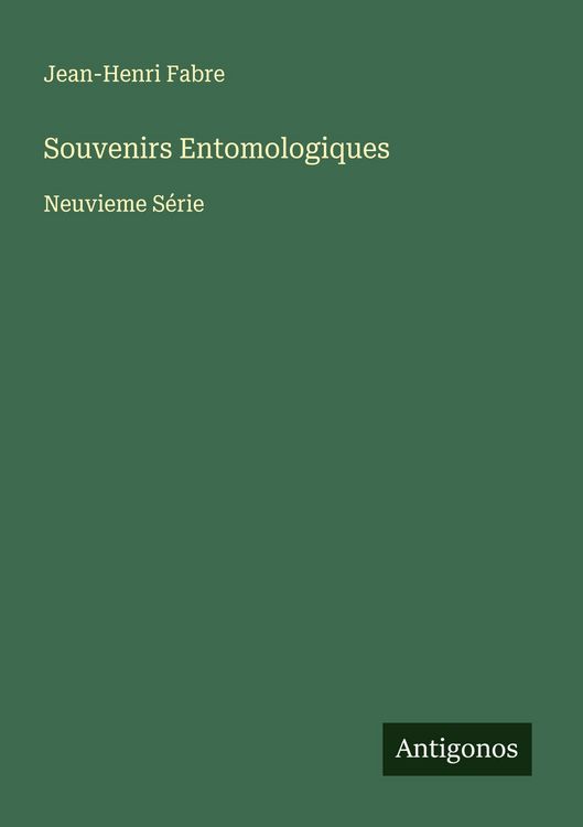 Produktbild: Souvenirs Entomologiques