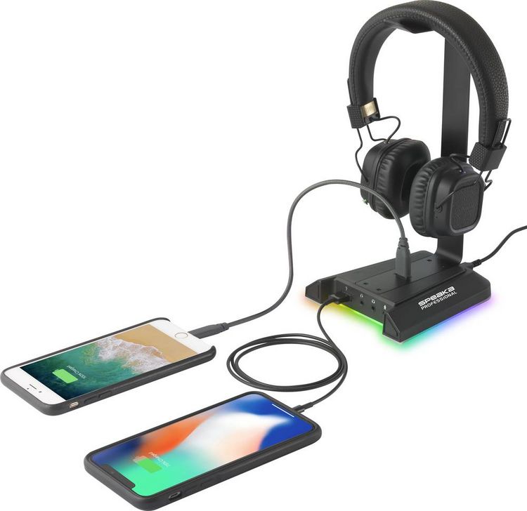 Produktbild: SpeaKa Professional SP-HPS-320 Kopfh&ouml;rerst&auml;nder Passend f&uuml;r (Kopfh&ouml;rer):On-Ear-Kopfh&ouml;rer, Over-Ear-Kopfh&ouml;rer Schwarz